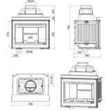 Chazelles židinio ugniakuras HP700 L - Image 3