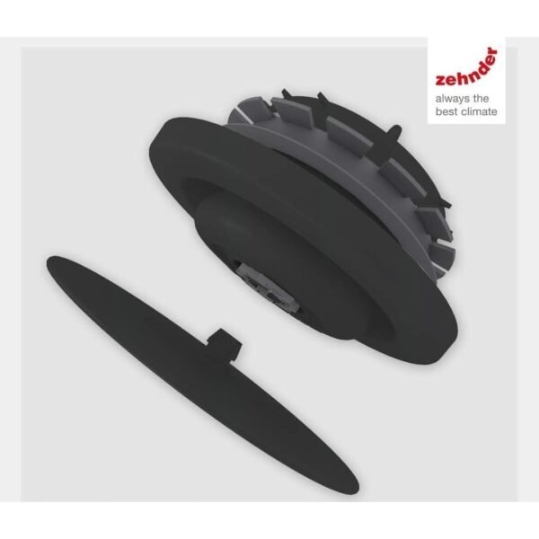 Difuzorius Zehnder Luna E125 Black, oro ištraukimui
