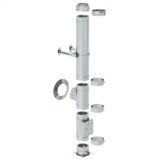 Dvisienis izoliuotas nerūdijančio plieno dūmtraukis Dn160mm, L-1.0 m - Image 2