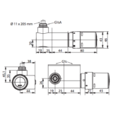 Termostatinis elementas Danfoss VHX Mono kampinis, baltas - Image 2