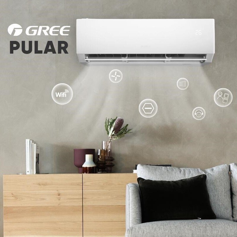 GREE oro kondicionierius PULAR 3,2/3,4kW su WiFi - Image 2