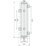 Hidraulinis indas su nuimama izoliacija Kamen SH1na1; kvs 3,5m3/val; iki 40kW - Image 2