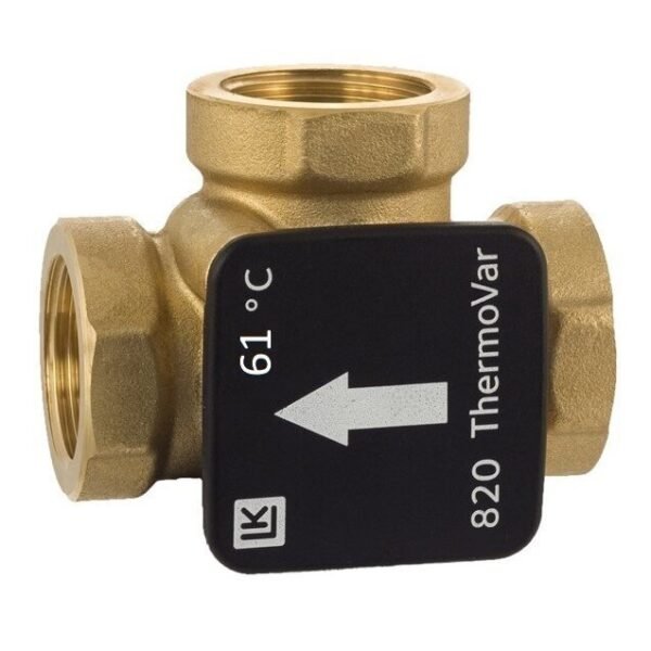 LK 820 trieigis termostatinis 61°C pamaišymo vožtuvas Dn25