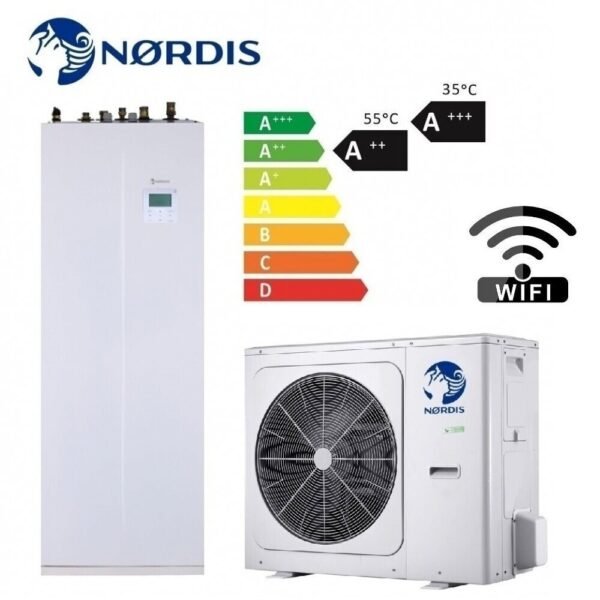 Nordis šilumos siurblys OPTIMUS PRO Split All-in-One 8,30 kW
