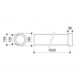 Profi-Air iso vamzdis su mova Dn125 - Image 2