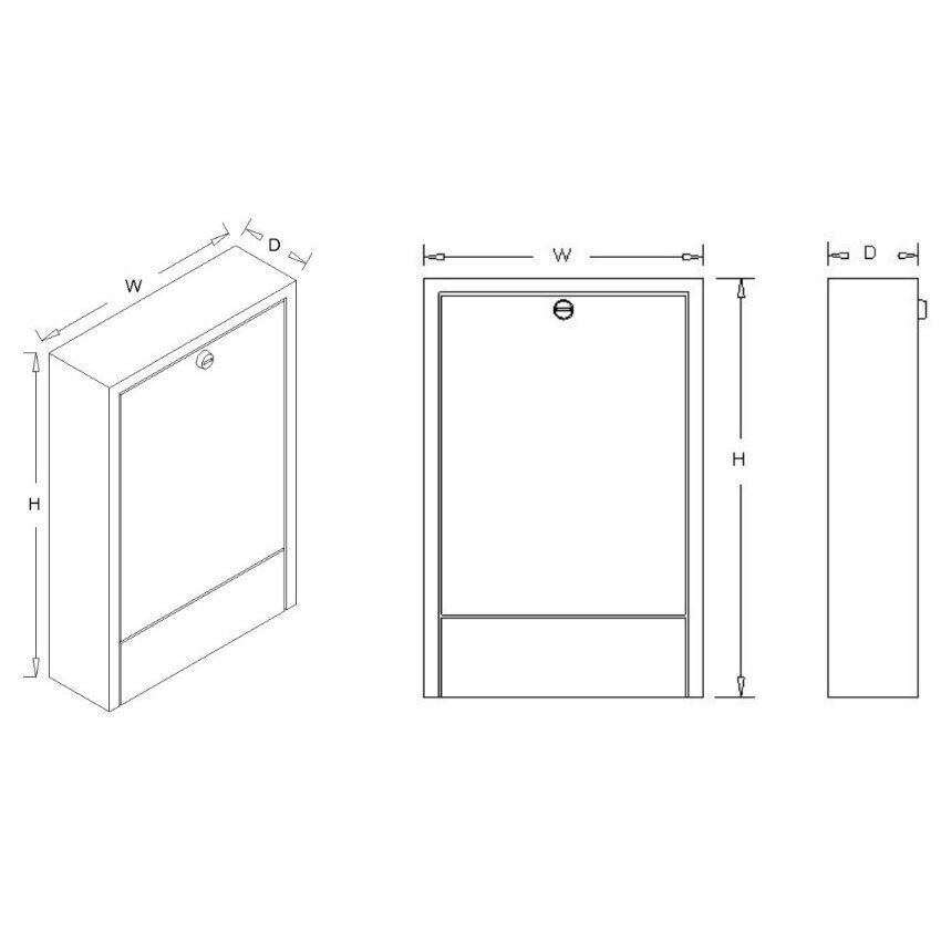 Virštinkinė kolektorinė spintelė 2-4 žiedų kolektoriams - Image 3